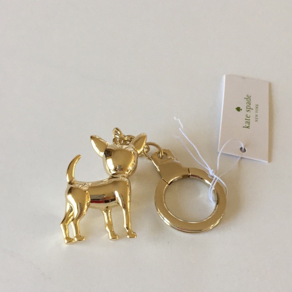 Kate Spade Chihuahua Dog Key Fob Keyring - Picture 3 of 8